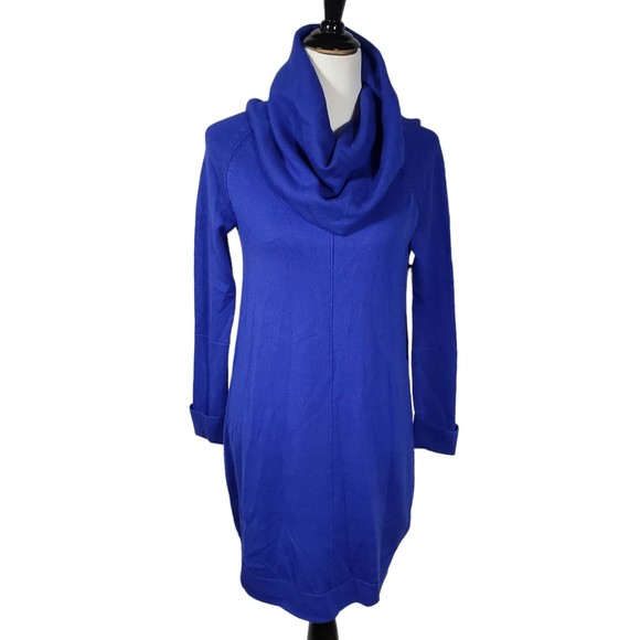 Vince Camuto Women's size X-Small Cobalt Blue Knit Stretch Knee Length Dress NWT - Picture 1 of 9